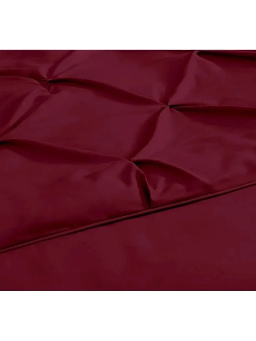 Luxurious Burgundy king 3 piece Pinch-Pleat Comforter Set